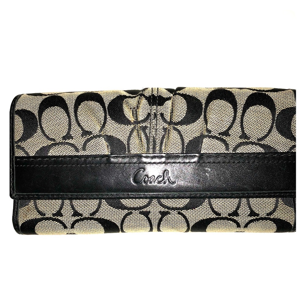 COACH Colorblock Signature Wallet w/Checkbook
